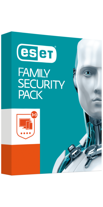 Eset Family Security Pack - Ochrana počítače pro 3 počítače a 3 mobilní zařízení pro domácnosti