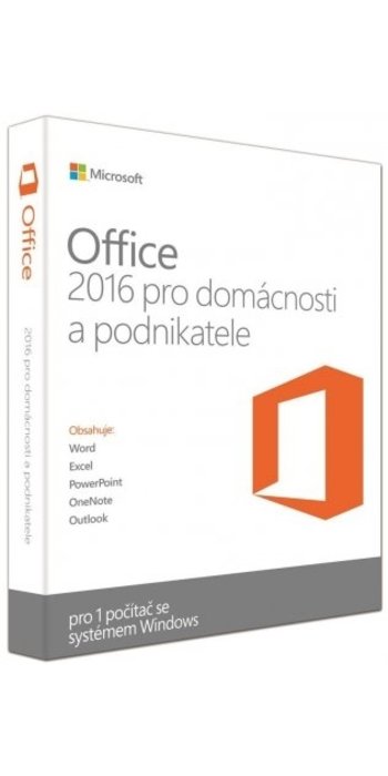 Microsoft Office 2016 CZ pro domácnosti a podnikatele - licence pro komerční užívání